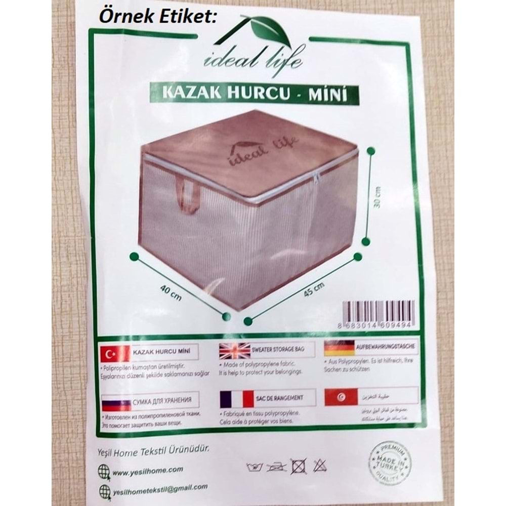 Ideal Life Kalın Mini Kazak Hurcu 45x40x30 (SEÇENEKLİ)