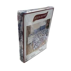 Jolly Home %100 Pamuk Doğal Çift Kişilik Pike 200x230 (Tek Pike)-Yaprak Füme