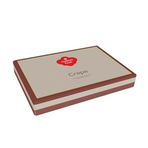 Cotton Box Crepe Penye çift Kişilik Nevresim Takımı Vizon