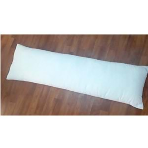 Karı Koca Yastığı 50x150+Yastık Kılıfı, Doğal Pamuk, Double Size Uzun Maxi Boy Yastık (50x150)