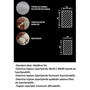 10lu Standart Çamaşır Yıkama Filesi (40x60)